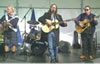 Independence !st rally. Onstage with Dougie Mclean and Dick Gaughan 
